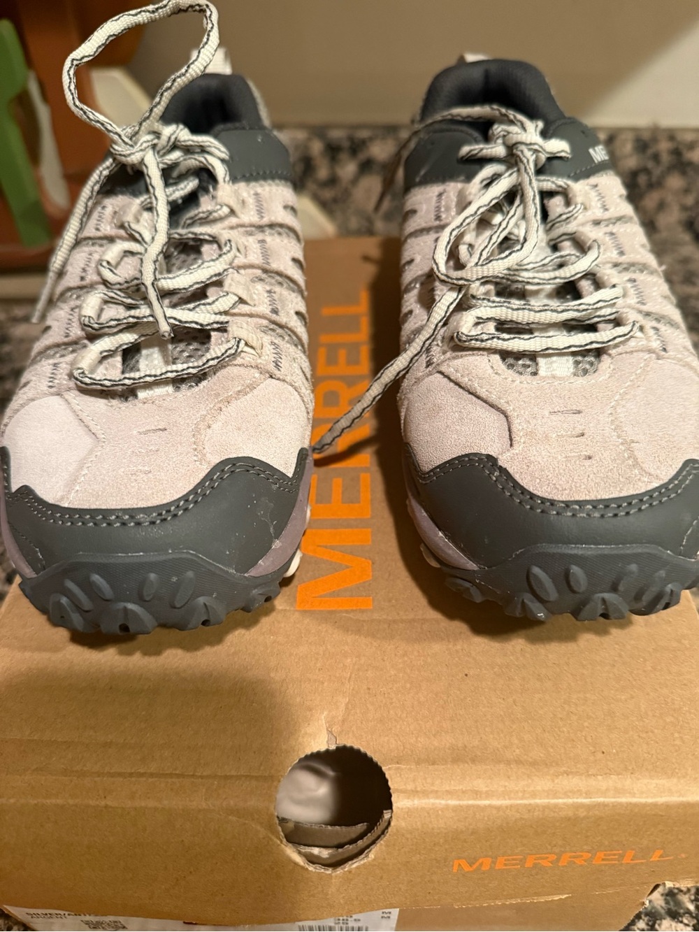 Merrell Crosslander 3 Women’s Hiking Trail Shoes Silver Antler US 8 EUR 38.5